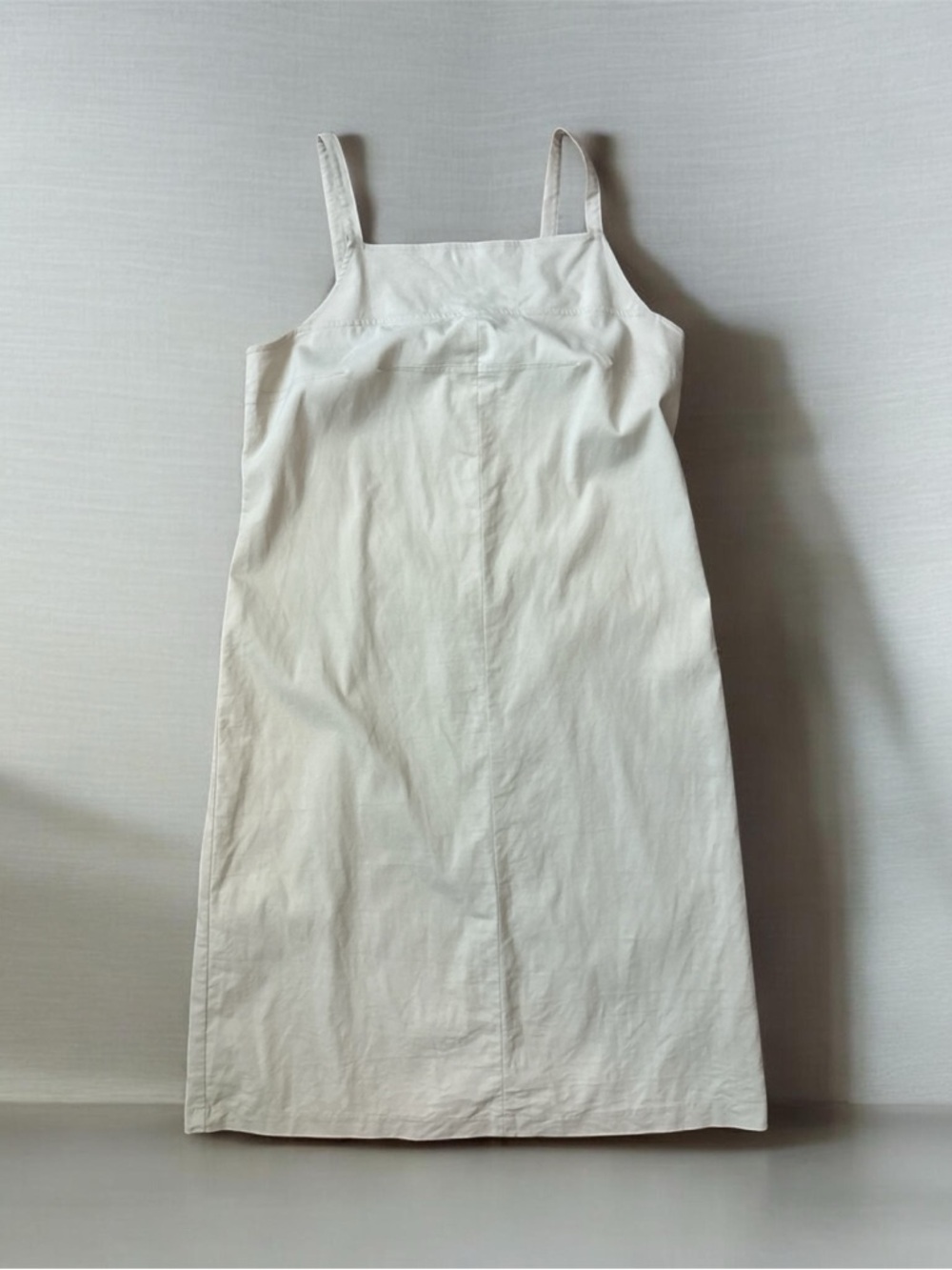Harve Benard Cream Thin Strap Straight Dress